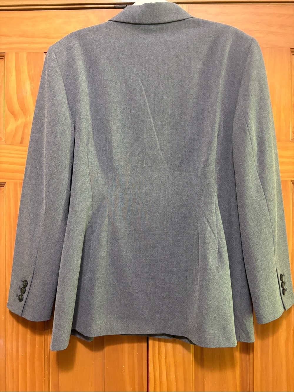 LOFT Versa Double-Breasted Gray Blazer Size 14 NWT - Picture 3 of 13